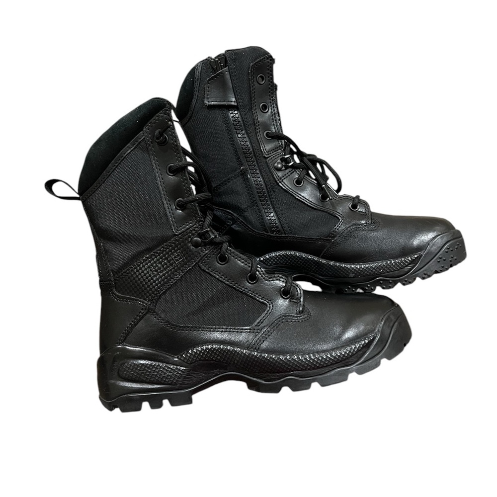 5.11 ATAC 8" Men's Tactical Black Combat Boots, Very Good Condition. Men's 8.5